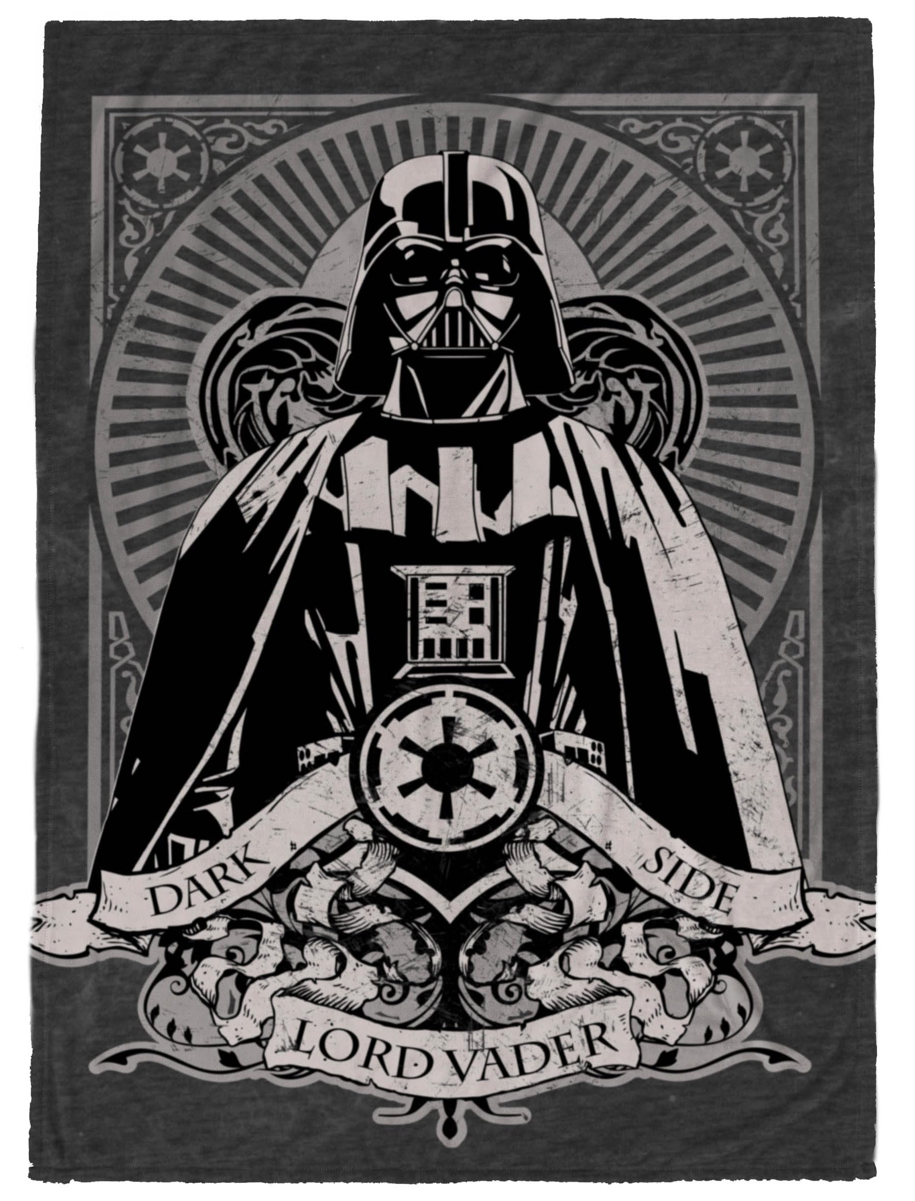 Star Wars Gothic Darth Vader Plush Throw Blanket - Measures 50 X 70 Inches, Super Soft Lightweight Fleece Bedding